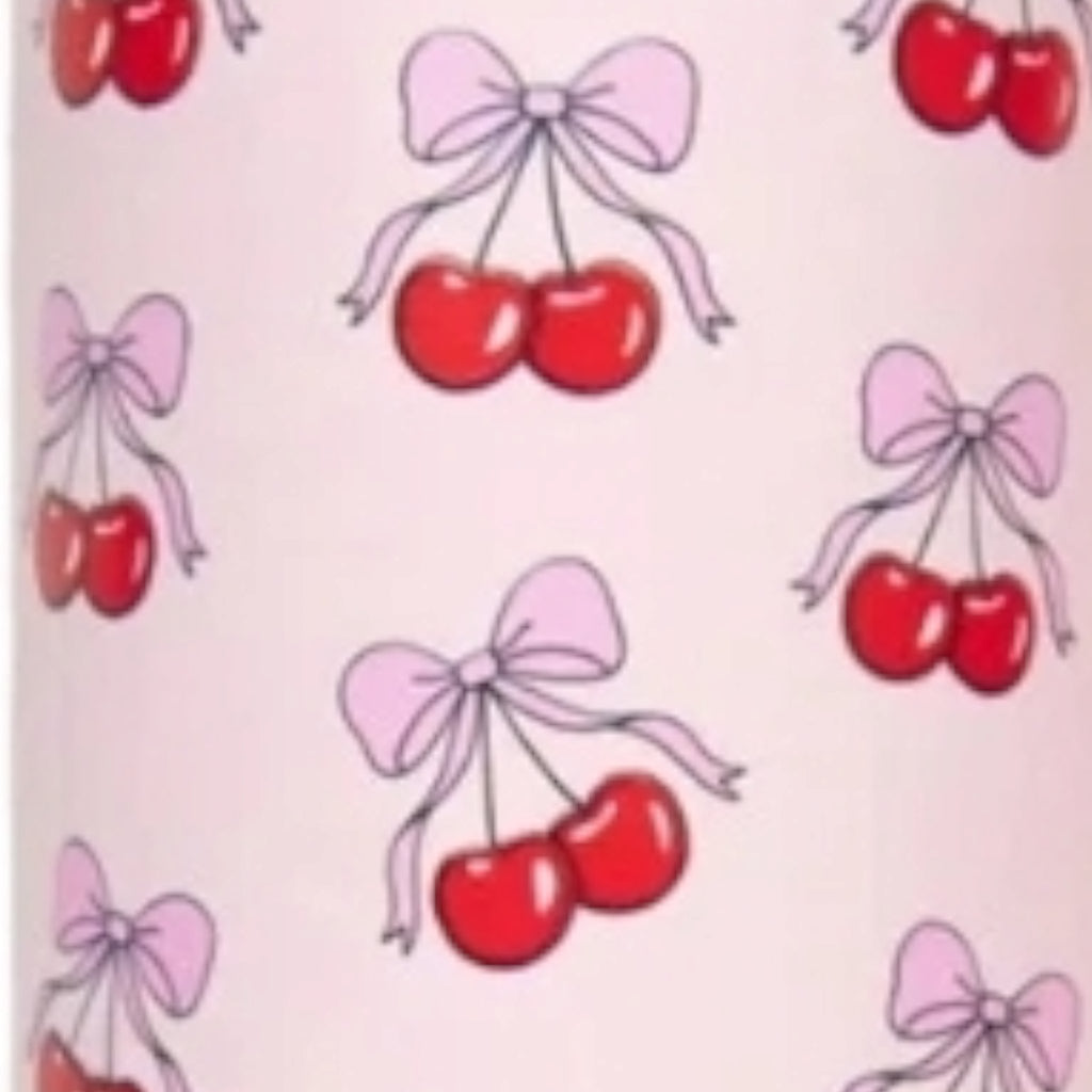 Cherry Bow Stainless Tumbler - 260 Broadway Boutique