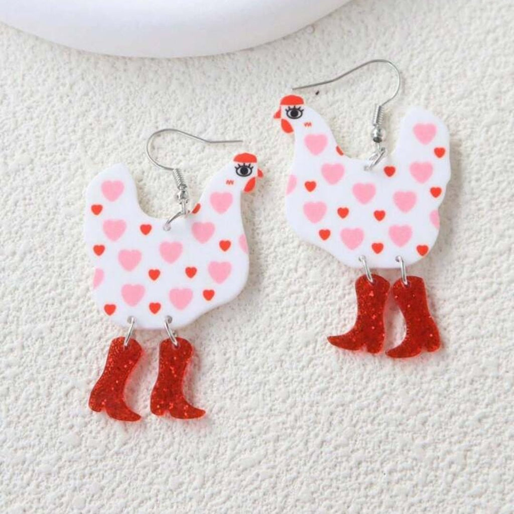 Chicken Earrings - 260 Broadway Boutique