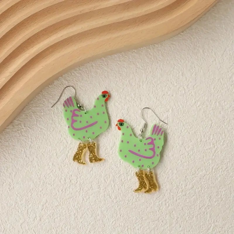 Chicken Earrings - 260 Broadway Boutique