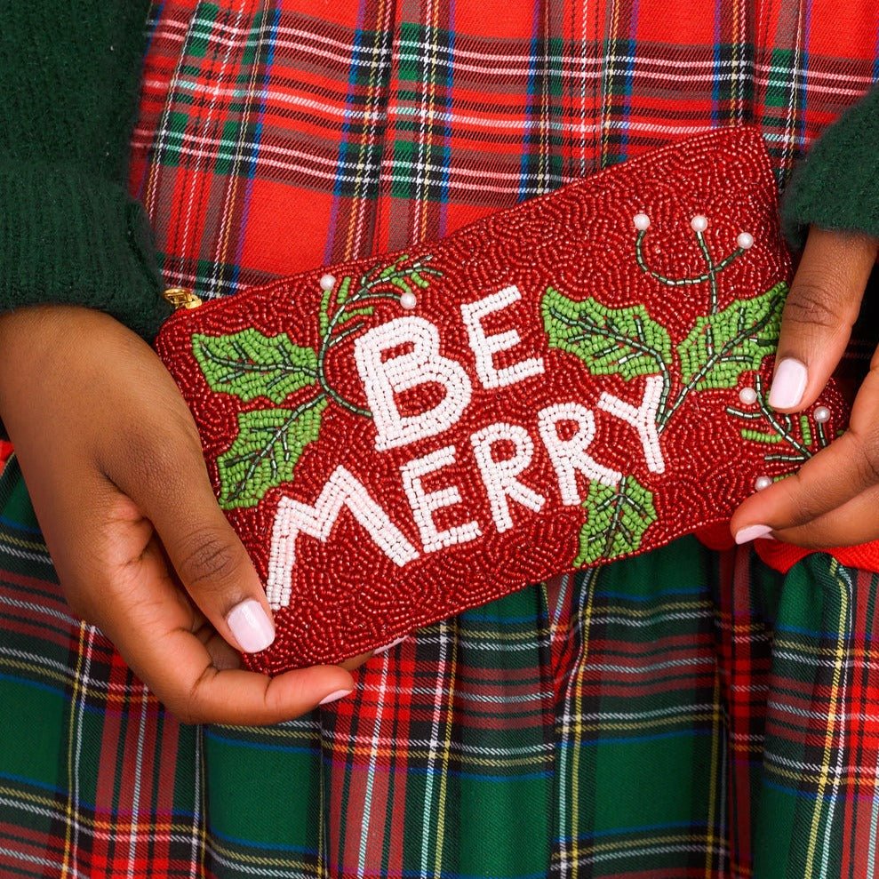 Christmas Beaded Coin Purse (2 Styles) - 260 Broadway Boutique