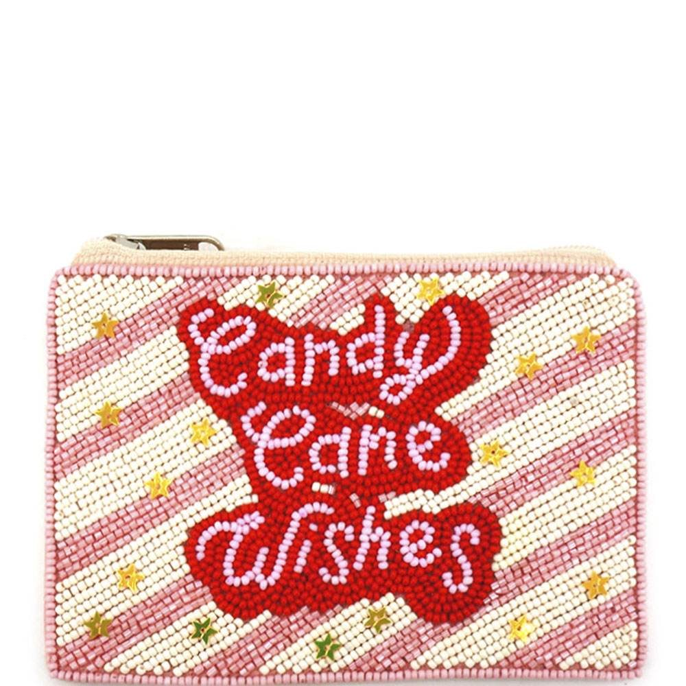 Christmas Beaded Coin Purse (Multiple Styles) - 260 Broadway Boutique