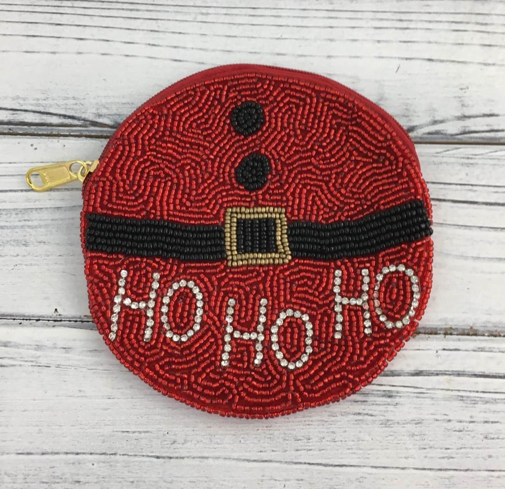 Christmas Beaded Coin Purse (Multiple Styles) - 260 Broadway Boutique