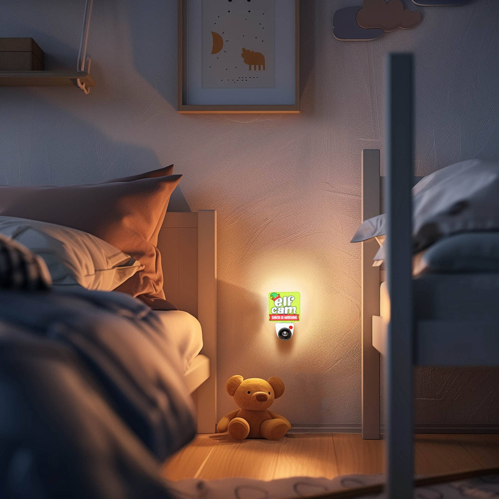 Christmas Santa Cam Night Light AC Wall - 6/Display - 260 Broadway Boutique