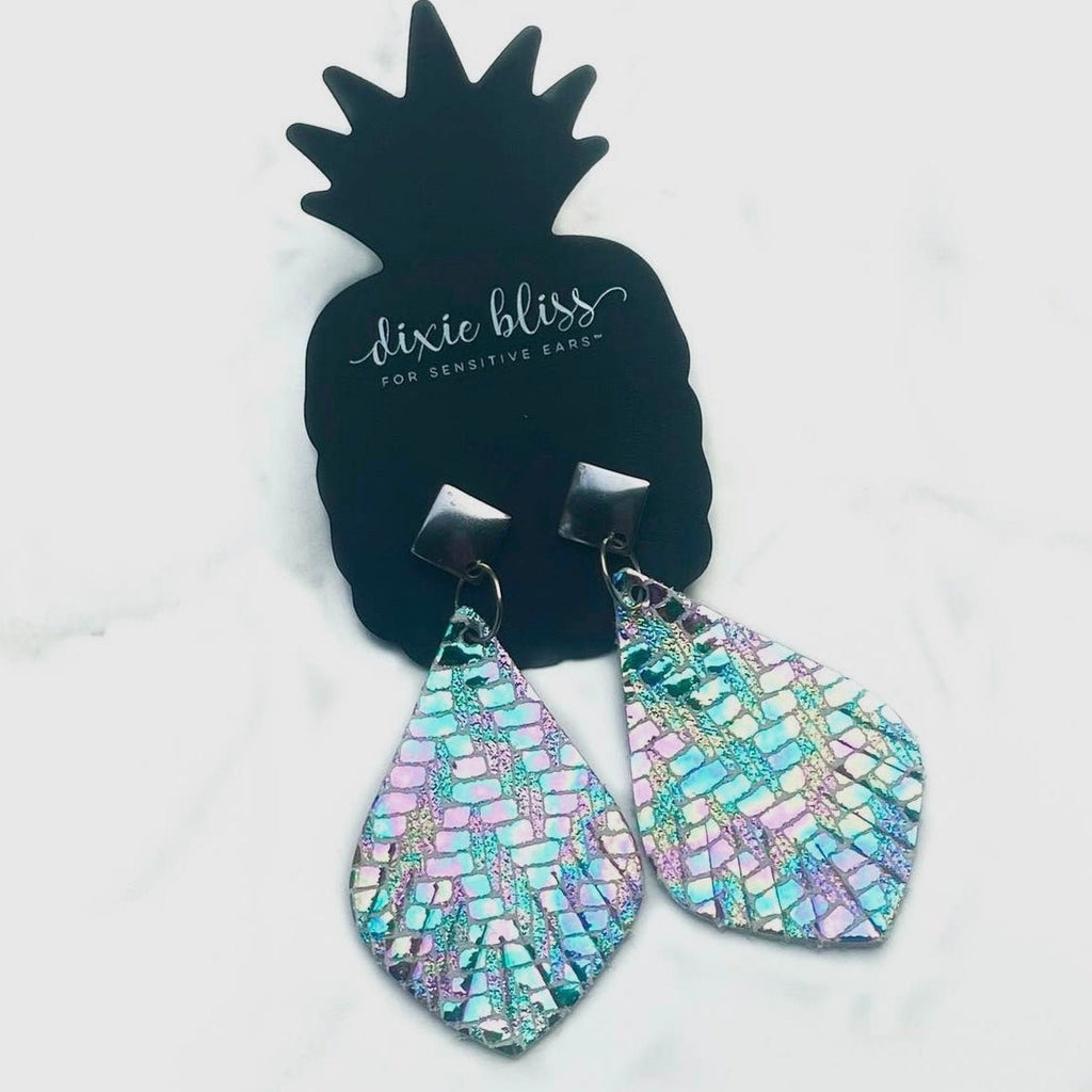 Chrome Mermaid Earrings - 260 Broadway Boutique