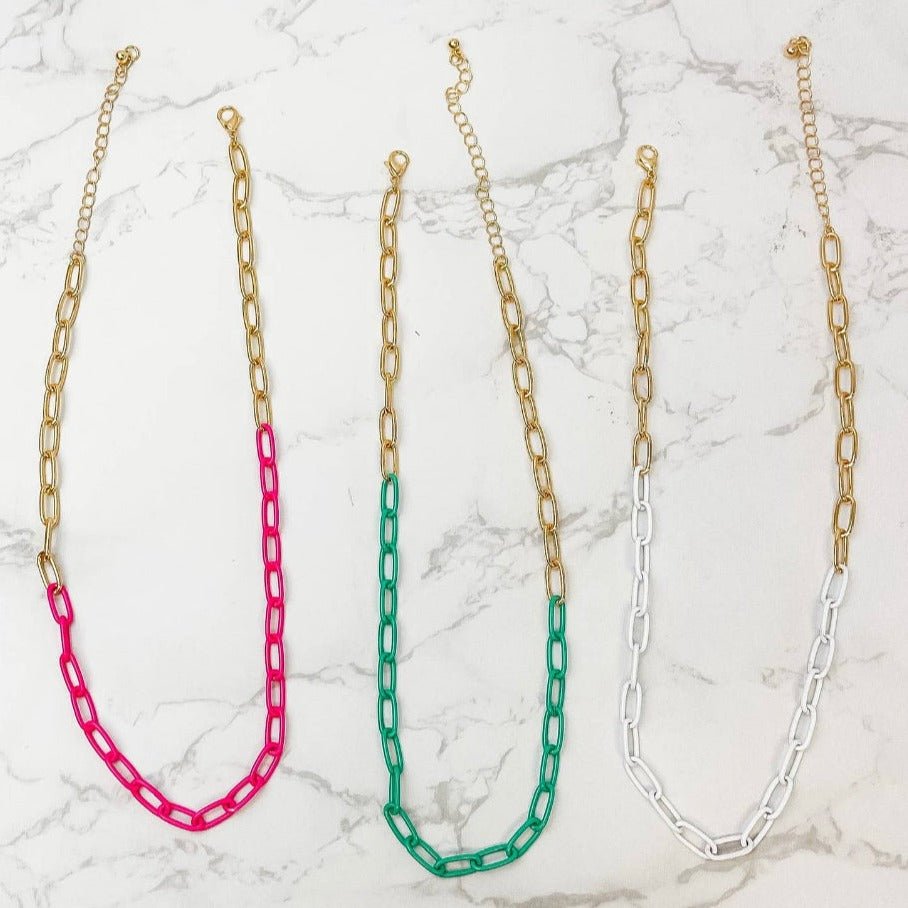 Chunky Chain Link Necklaces - 260 Broadway Boutique