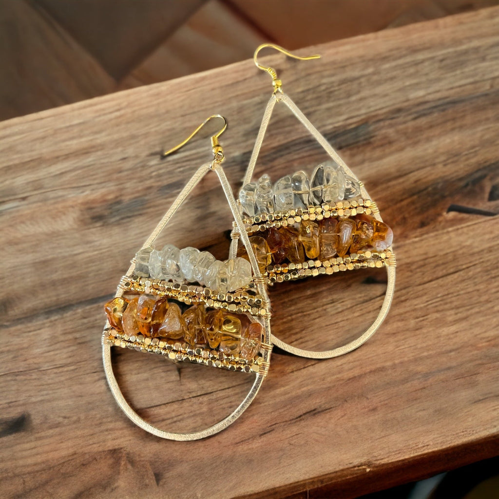 Citrine Sunset Earring - 260 Broadway Boutique