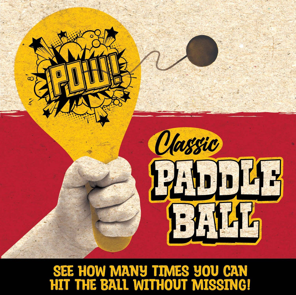 Classic Paddle Ball Toy Bagged - 12/Display - 260 Broadway Boutique