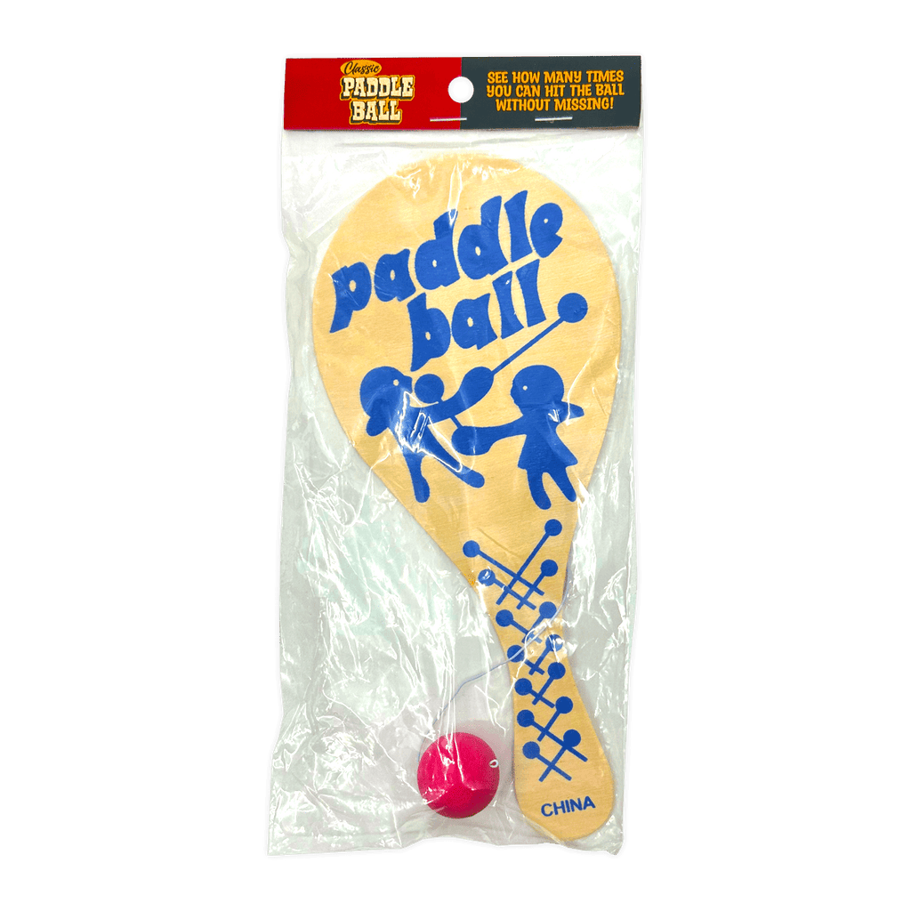 Classic Paddle Ball Toy Bagged - 12/Display - 260 Broadway Boutique