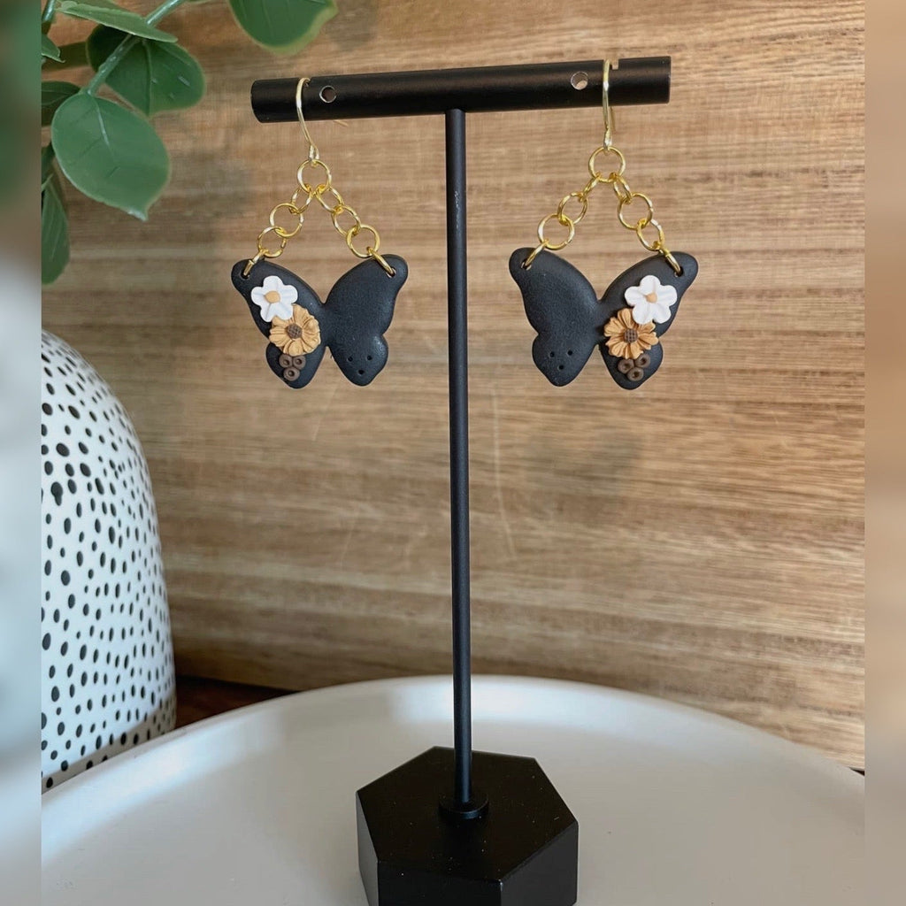 Clay Butterfly Earrings - 260 Broadway Boutique