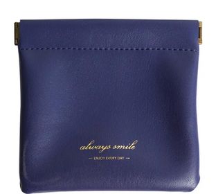 Compact & Lightweight Faux Leather Squeeze Pouch – - 260 Broadway Boutique