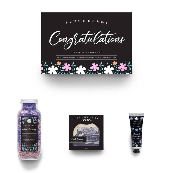 Congratulations Gift Set - 3 Piece Set - 260 Broadway Boutique