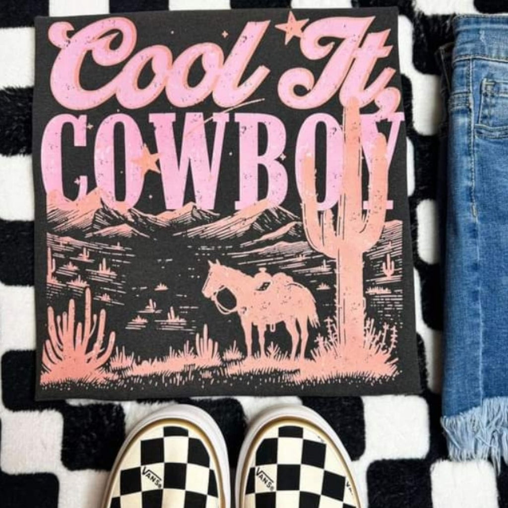 Cool It Cowboy Tee - 260 Broadway Boutique