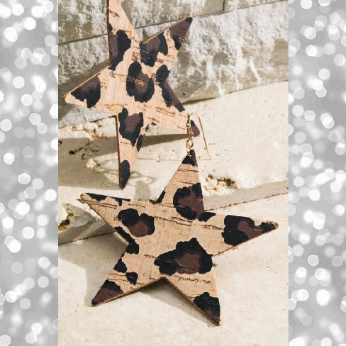 Cork Star Earrings - 260 Broadway Boutique