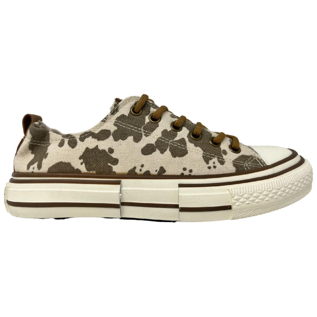 Cow Print Sneakers - 260 Broadway Boutique