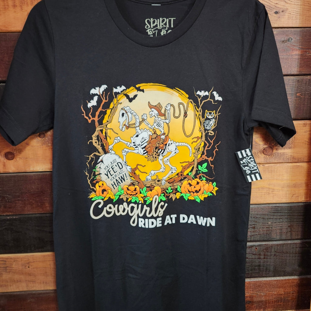 Cowgirls Ride At Dawn Tee - 260 Broadway Boutique