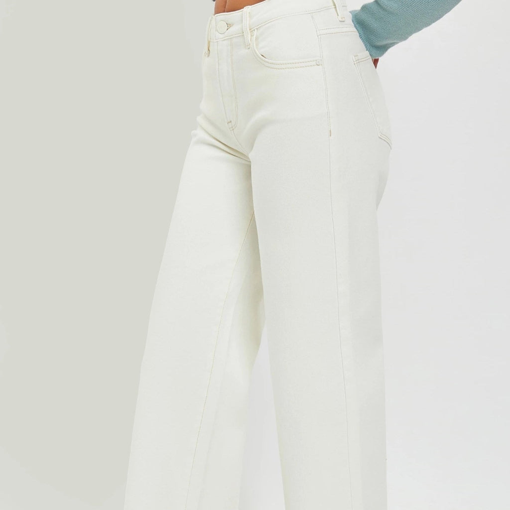Cream Risen Jeans - 260 Broadway Boutique