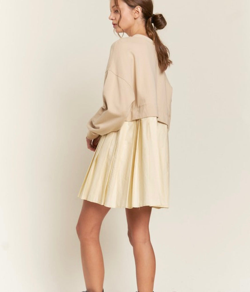 Cream Sweater Dress - 260 Broadway Boutique