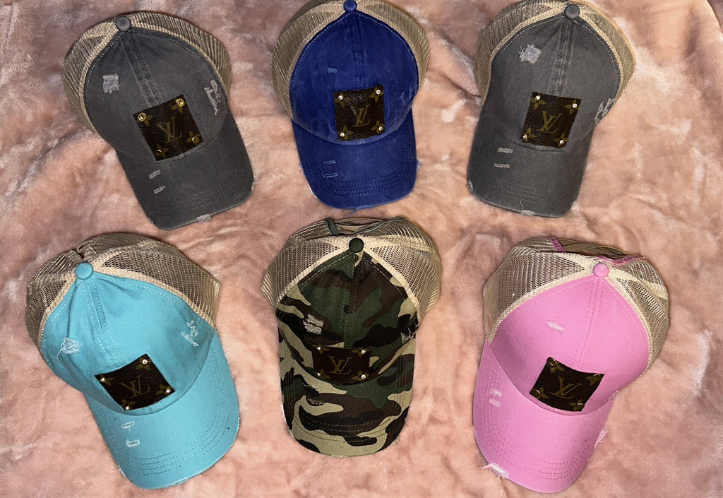 Criss Cross Authentic Canvas Patch Hats - 260 Broadway Boutique