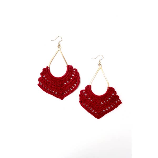 Crochet Dangle Earrings. - 260 Broadway Boutique