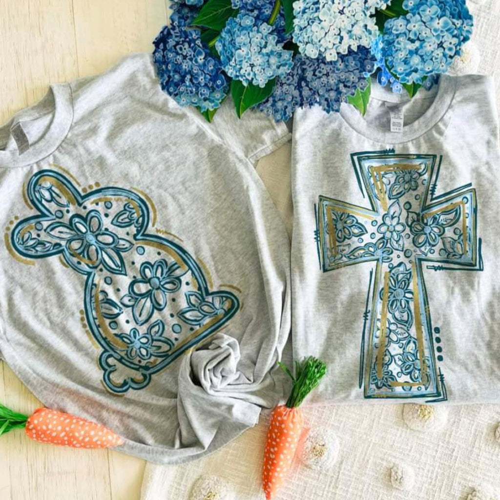 Cross & Rabbit Tees (2 styles) - 260 Broadway Boutique