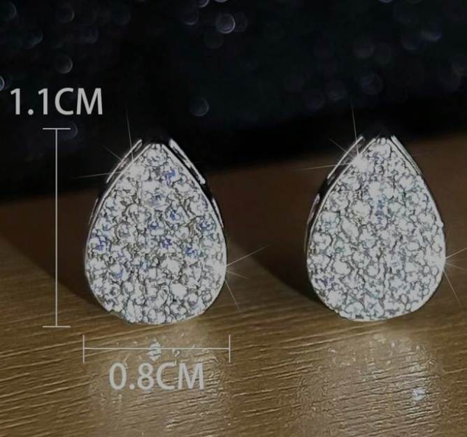 Cubic Zirconia Teardrop Earrings - 260 Broadway Boutique