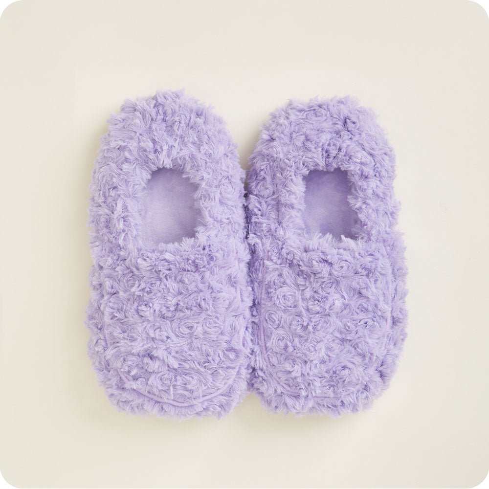 Curly Purple Warmies Slippers - 260 Broadway Boutique