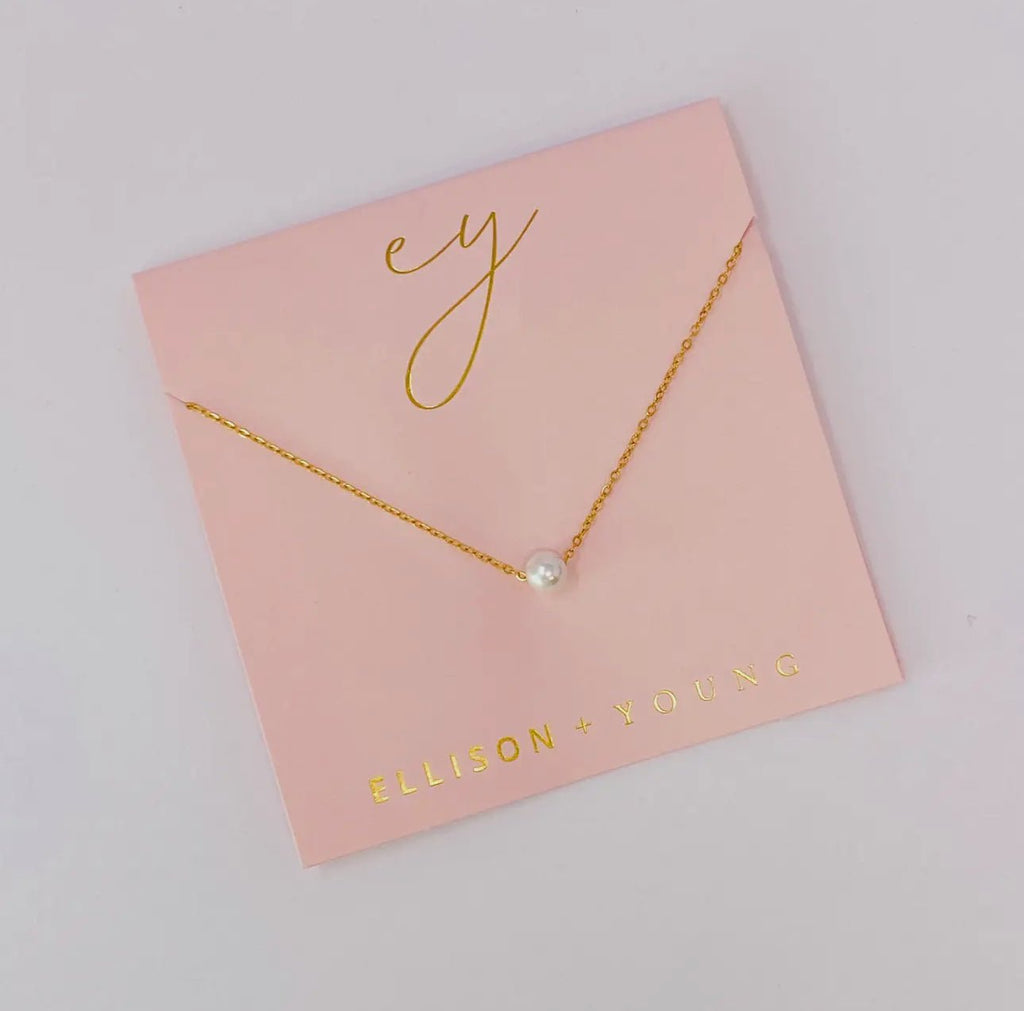 Dainty Single Pearl Necklace - 260 Broadway Boutique