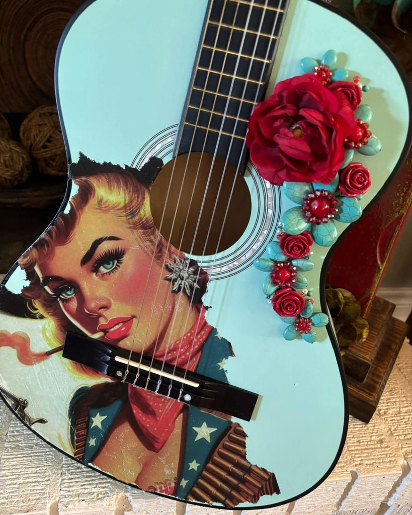 Decorative Guitar - 260 Broadway Boutique
