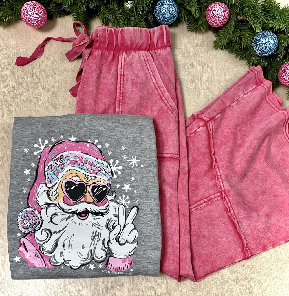 Disco Santa Short or Longsleeved Tee - 260 Broadway Boutique