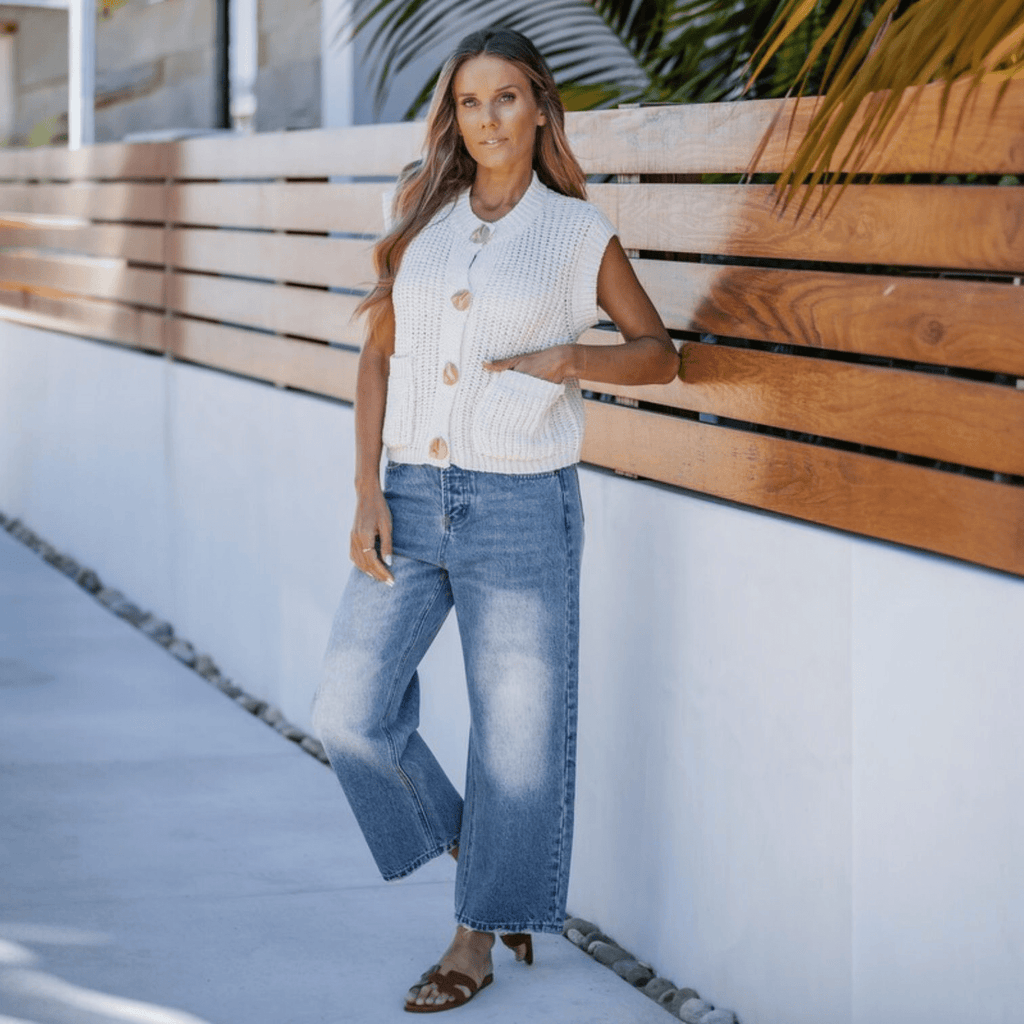 Dropped Barrel Jeans - 260 Broadway Boutique