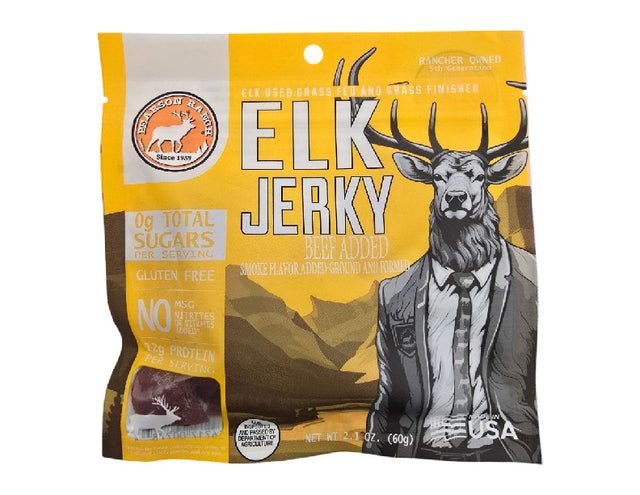 Elk Jerky - 2.1oz Resealable Bag - 260 Broadway Boutique