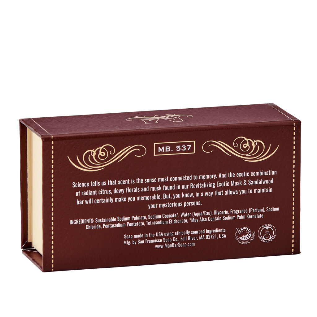 Exotic Musk + Sandalwood Man Bar - 260 Broadway Boutique