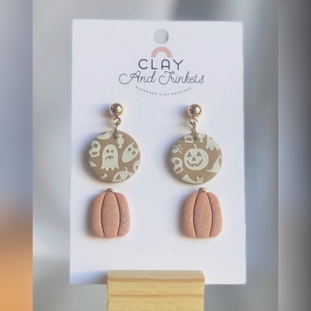 Fall Boho Clay stud set - 260 Broadway Boutique