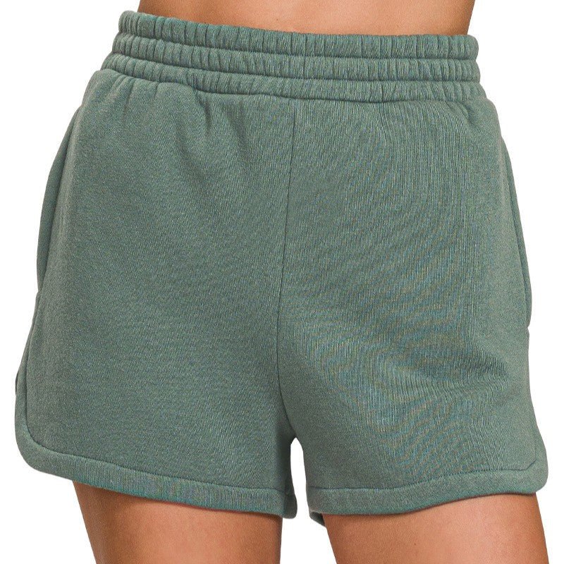 Fleece Dolphin Shorts (Multiple Colors) - 260 Broadway Boutique