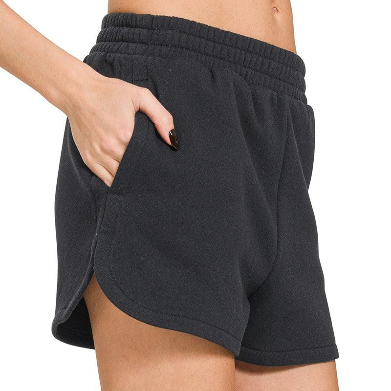 Fleece Dolphin Shorts (Multiple Colors) - 260 Broadway Boutique