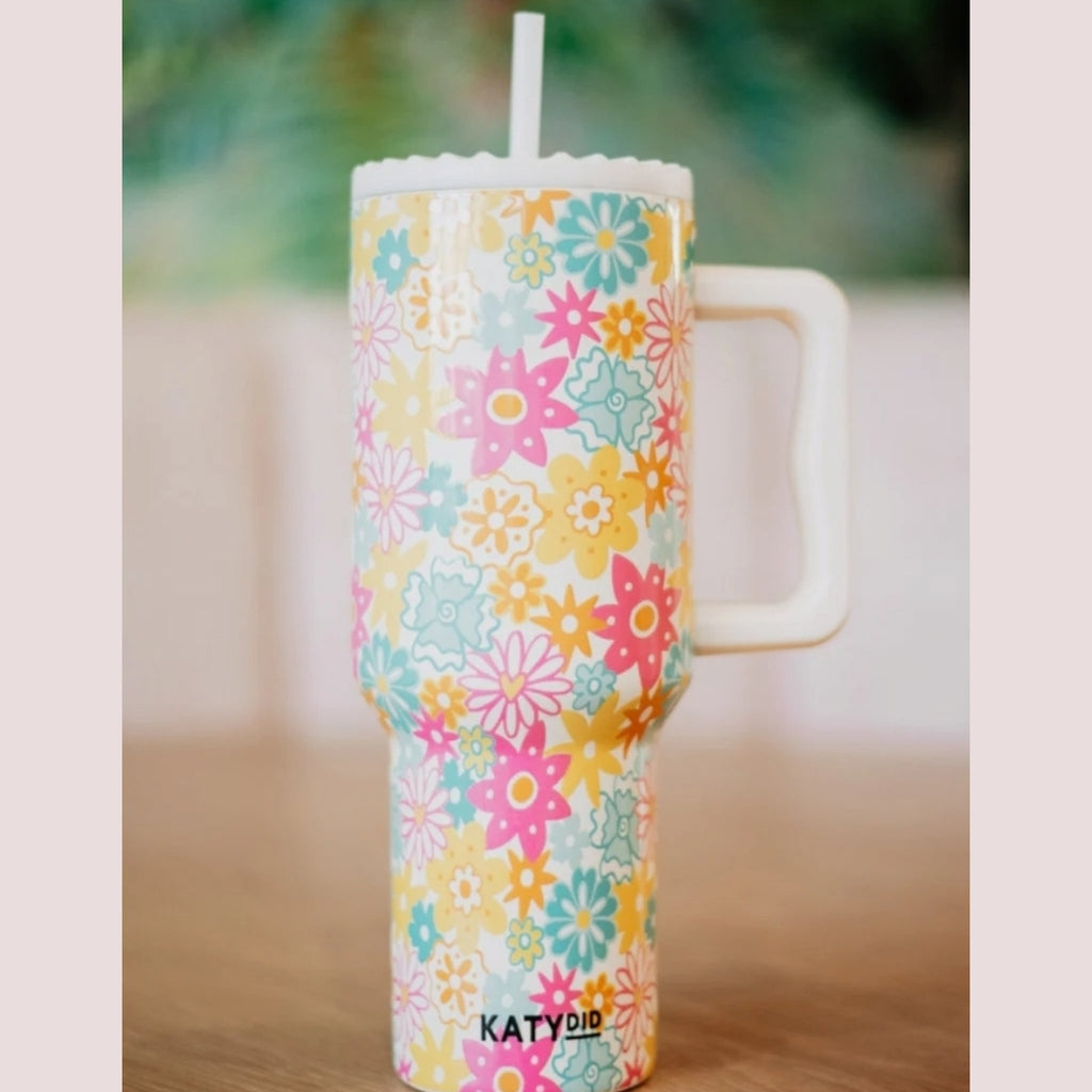 Flowers Tumbler - 260 Broadway Boutique