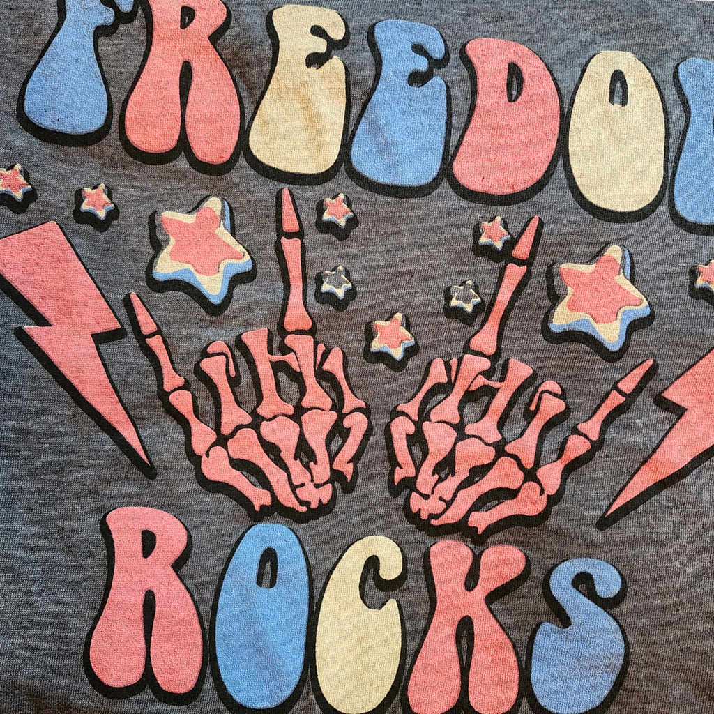 Freedom Rocks Tees (2 Colors) - 260 Broadway Boutique