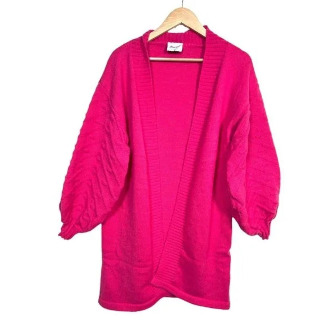 Fuchsia Petal Dew Cardigan - 260 Broadway Boutique