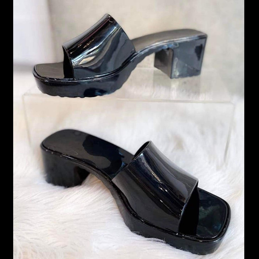 Gabby Heeled Sandal Black - 260 Broadway Boutique