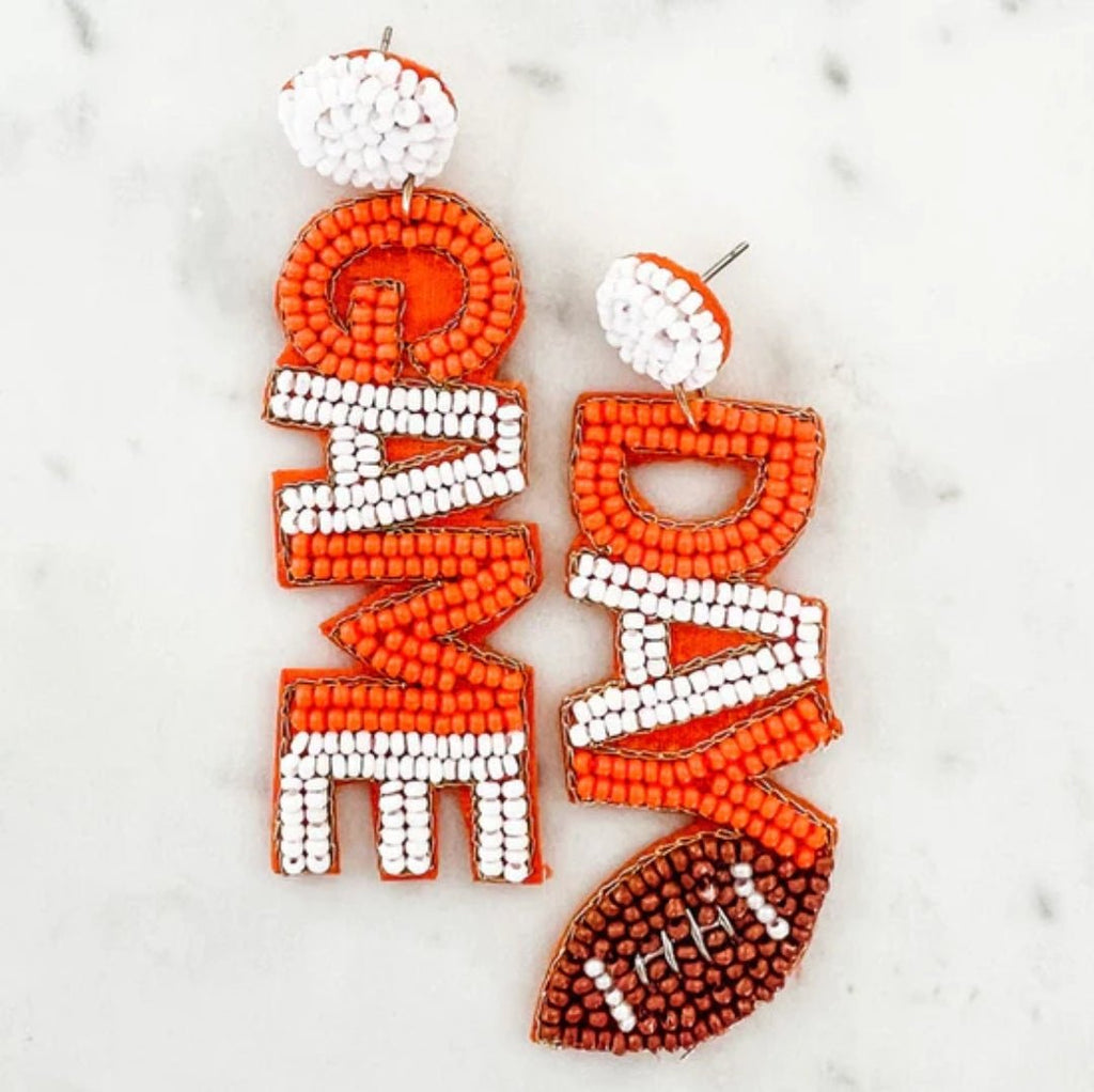 Game Day Beaded Earrings - 260 Broadway Boutique