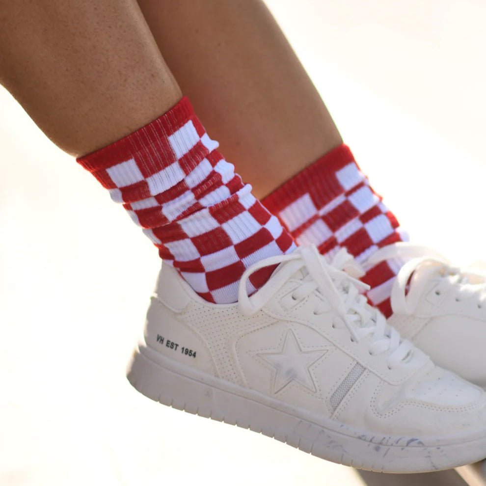 Game Day Socks (Black & Red) - 260 Broadway Boutique