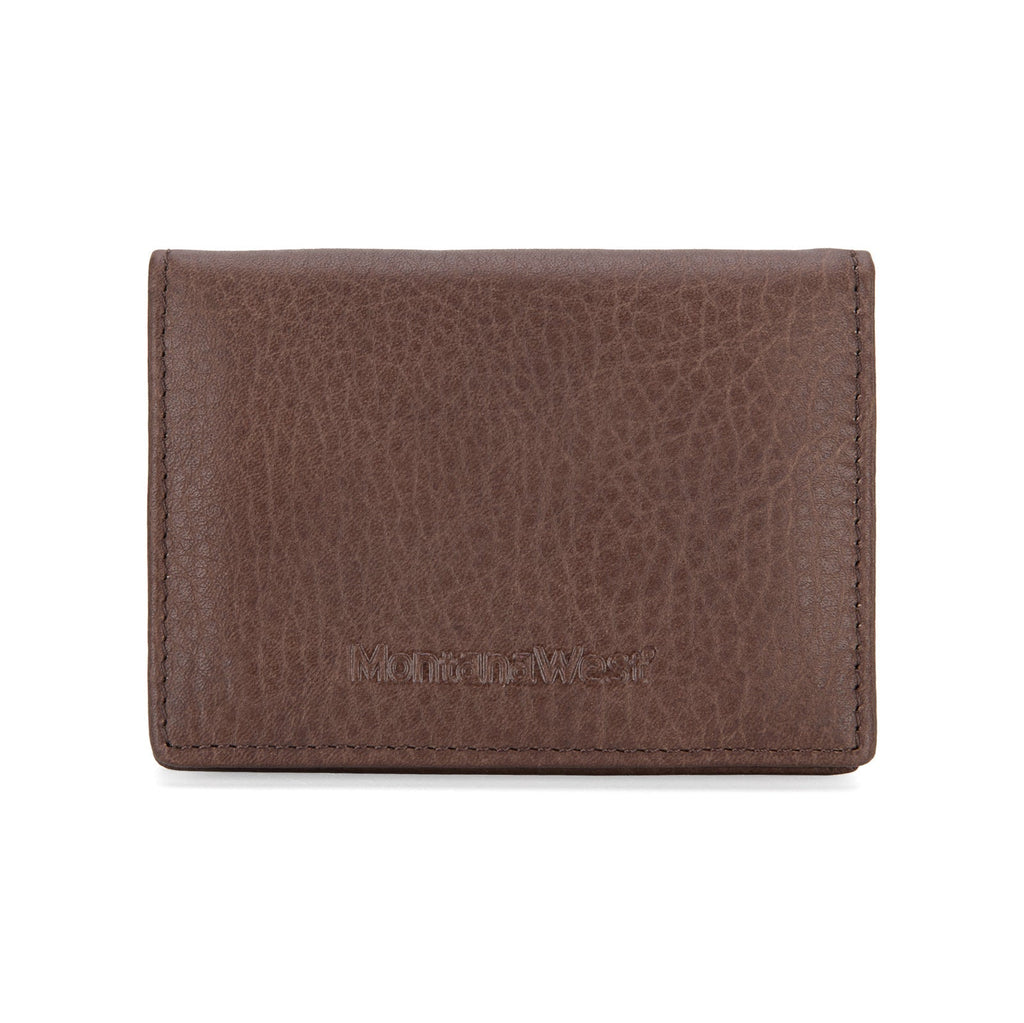 Genuine Leather Bi - Fold Card Wallet for Men/Woman - 260 Broadway Boutique