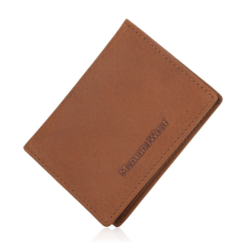 Genuine Leather Bi - Fold Card Wallet for Men/Woman - 260 Broadway Boutique