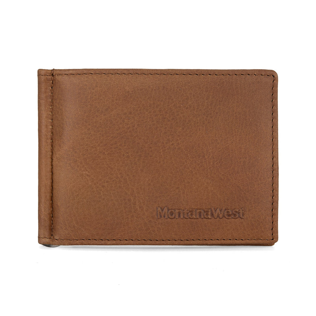 Genuine Leather Men's Slim Minimalist Card Wallet With Money Clip (3 Colors) - 260 Broadway Boutique