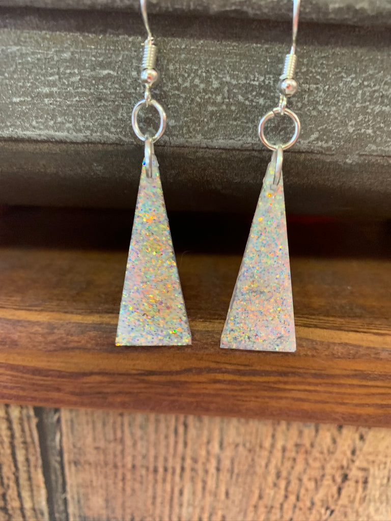 Geo Glitter Earrings - 260 Broadway Boutique