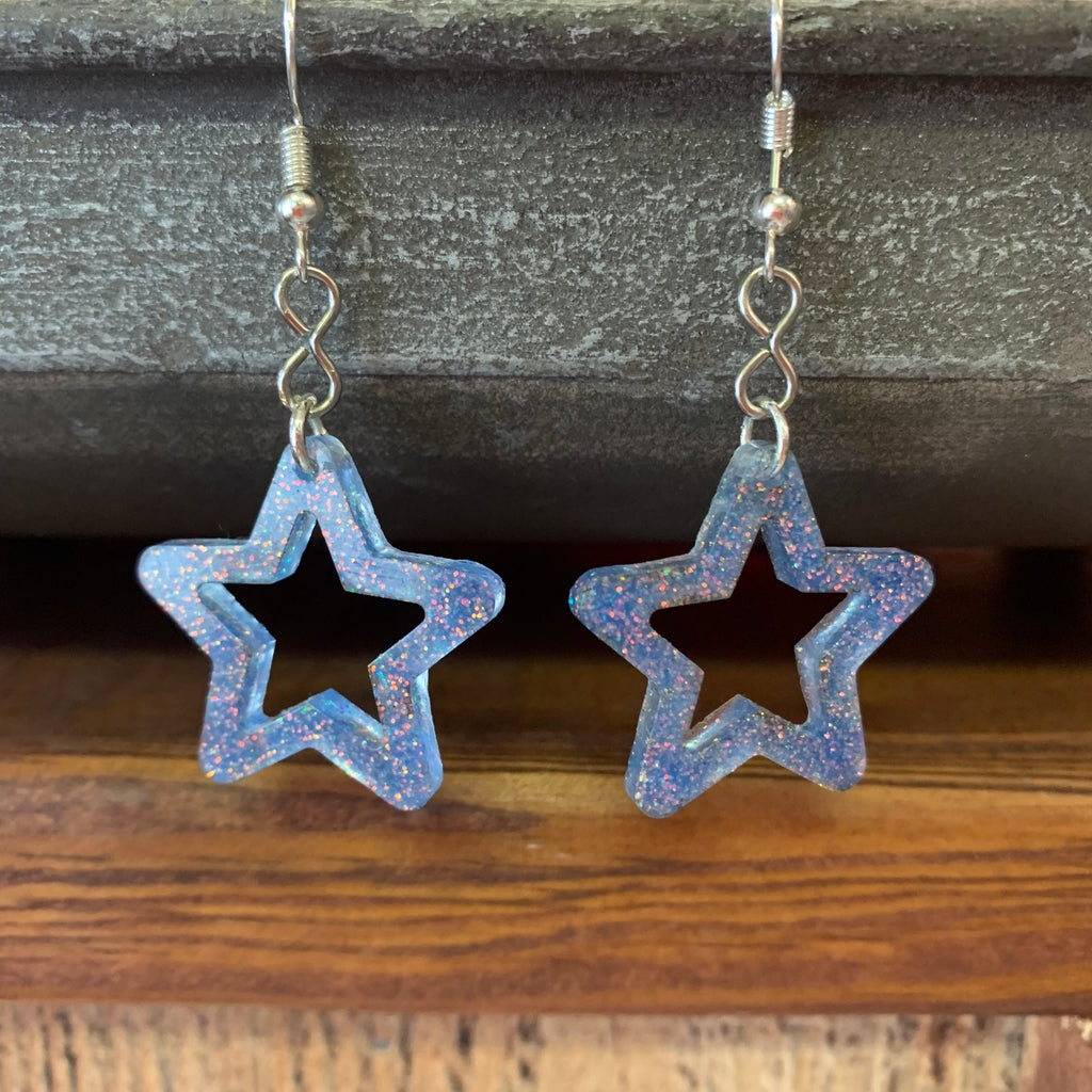 Geo Glitter Earrings - 260 Broadway Boutique