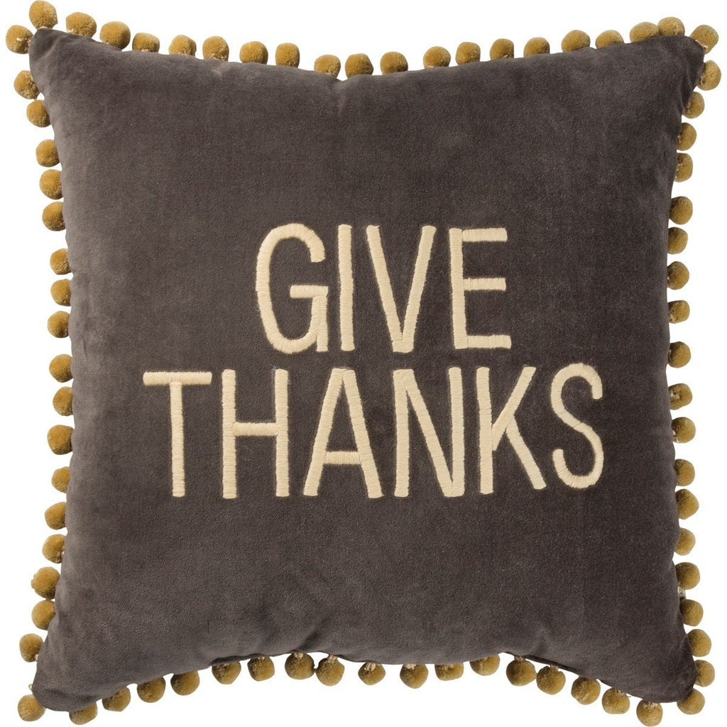 Give Thanks Pillow - 260 Broadway Boutique