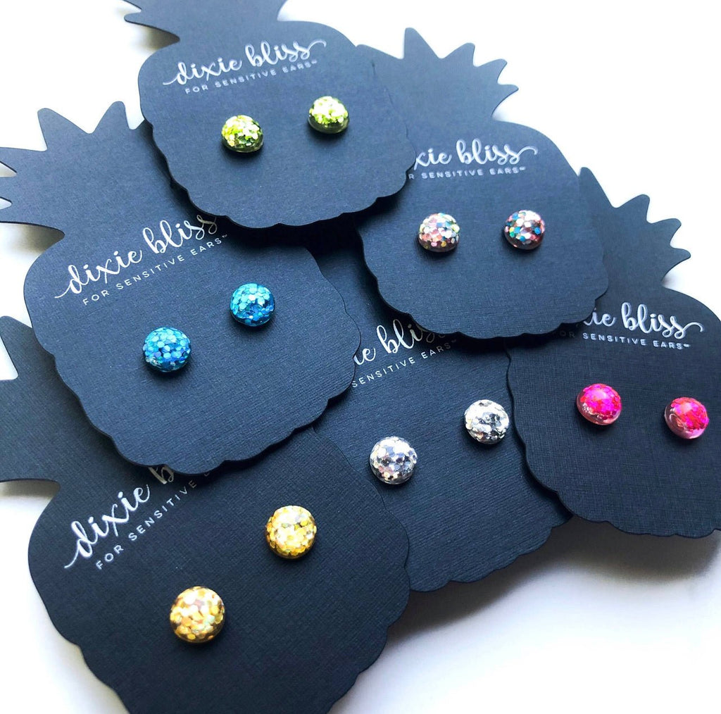 Glitter Dot Stud Earring - 260 Broadway Boutique