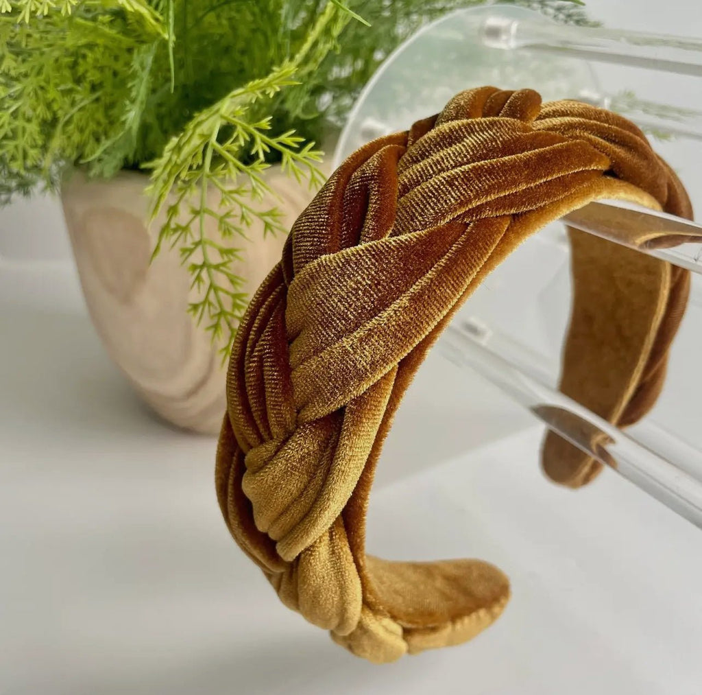 Gold Braided Headband - 260 Broadway Boutique