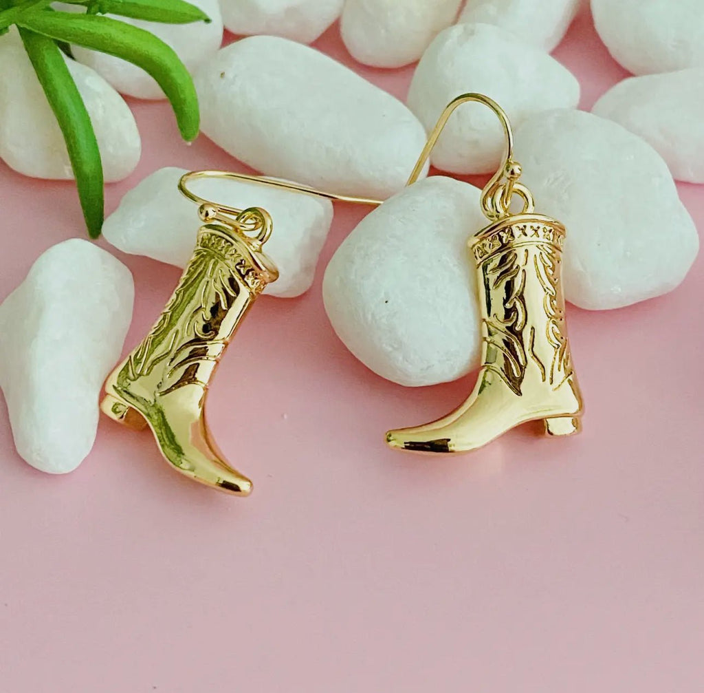 Golden Boot Earring - 260 Broadway Boutique